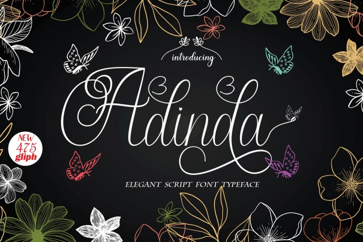 Adinda script Font Download
