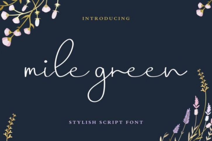 Mile Green Font Download