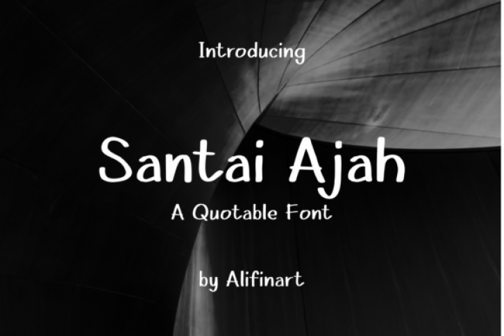 Santay Ajah Font Download