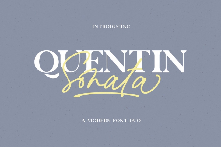 Quentin Sonata - Font Duo Font Download