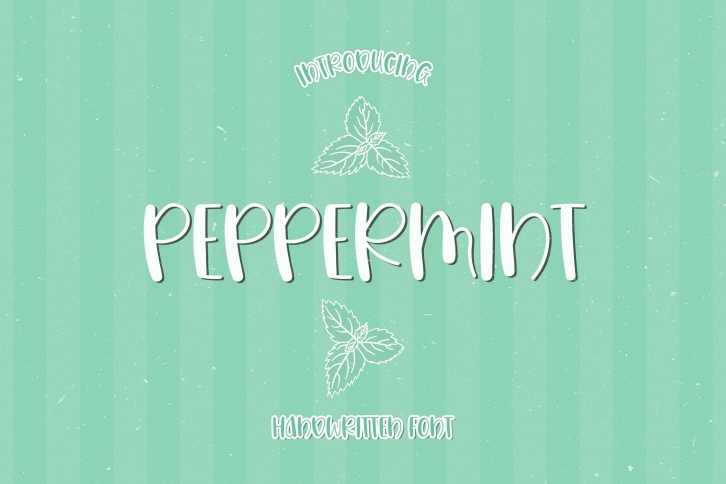 Peppermint - A Quirky Handwritten Font Font Download