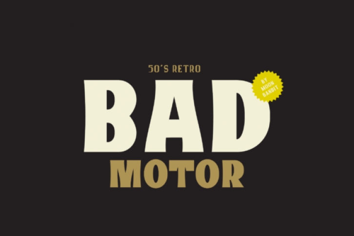 Bad Motor Font Download
