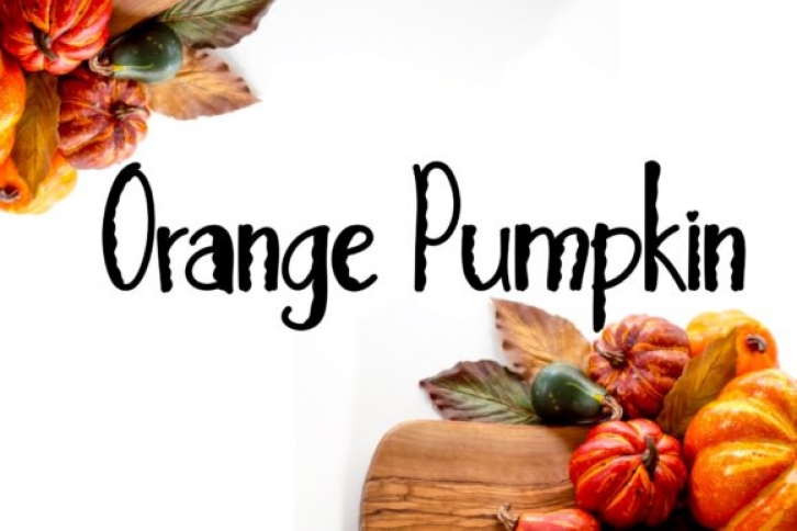 Orange Pumpkin Font Download