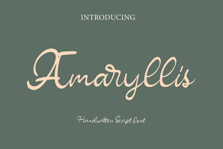 Amaryllis Script Font Download