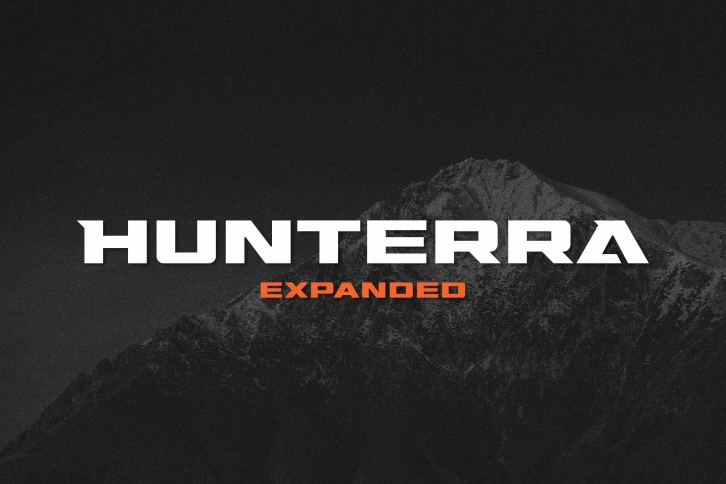 Hunterra - Expanded Font Download
