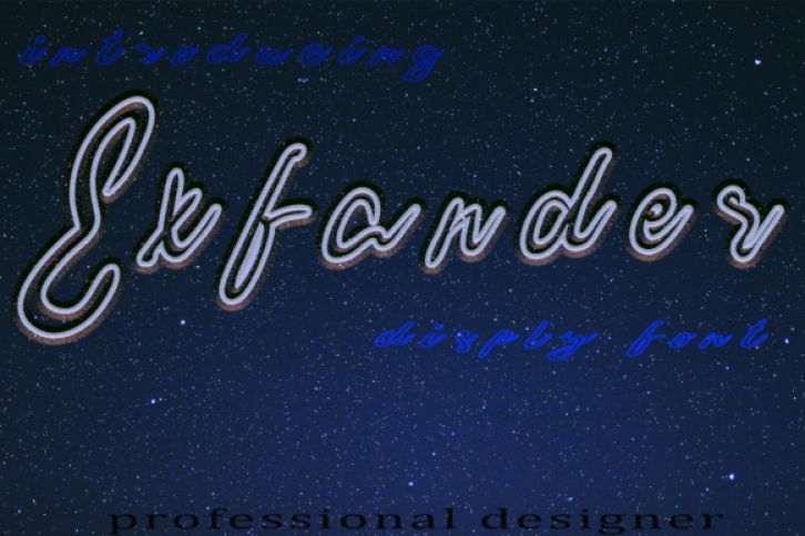 Exfander Font Download