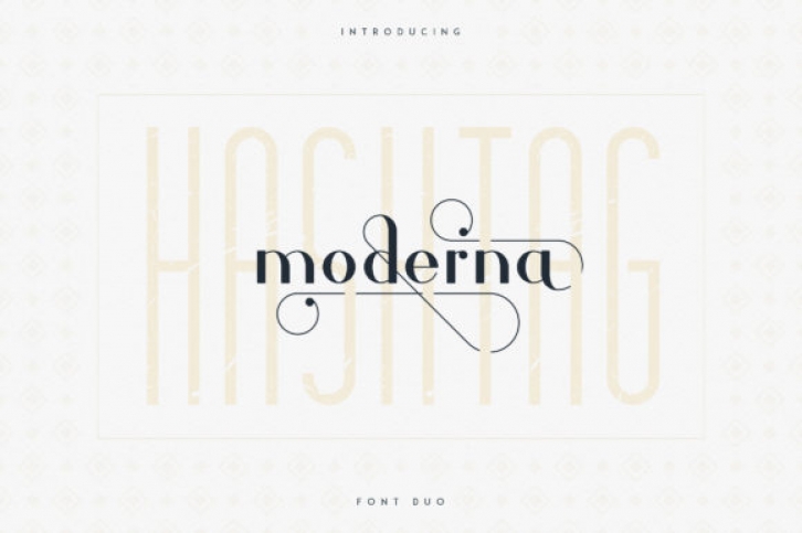 Hashtag Moderna Font Download