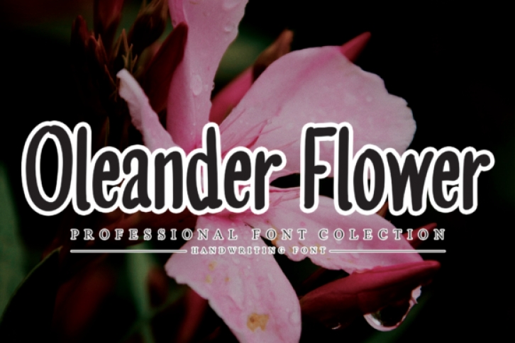 Oleander Flower Font Download