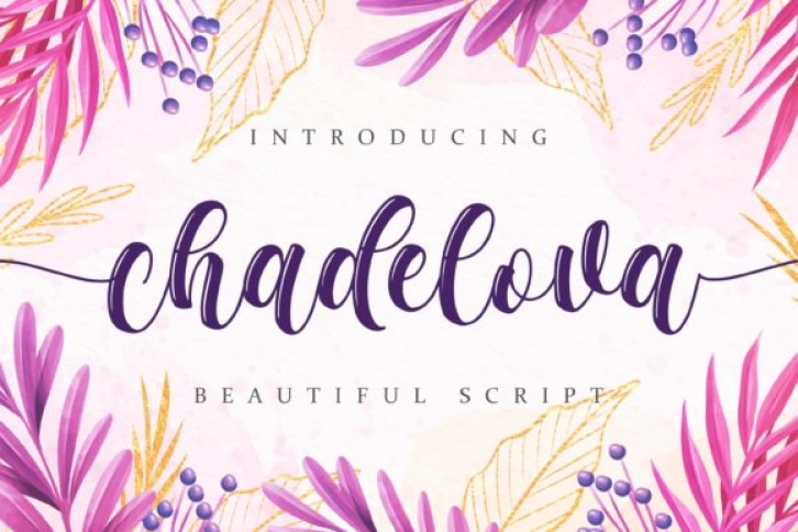 Chadelova Font Download