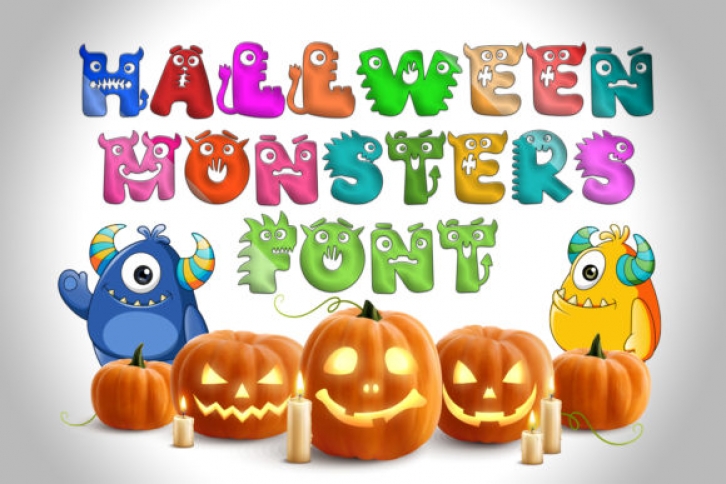 Halloween Monsters Font Download
