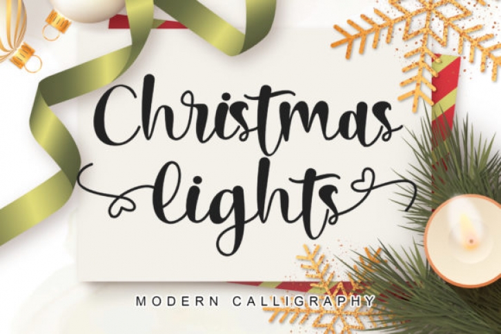 Christmas Lights Font Download