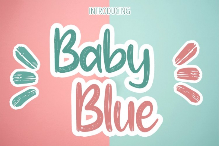 Baby Blue - Handwritten Brush Font Font Download