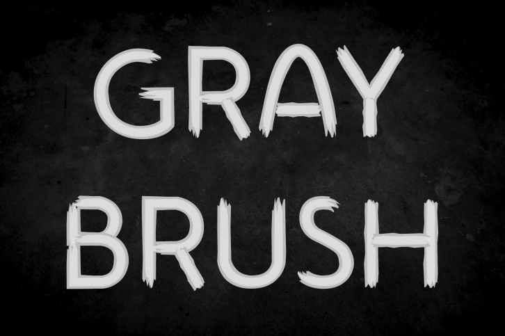 Gray Brush Font Font Download