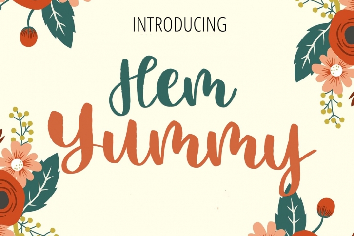 Hem Yummy Beauty Lettering Font Font Download