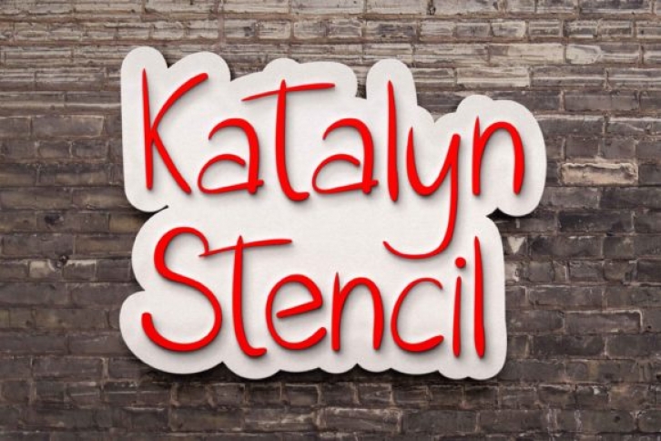 Katalyn Stencil Font Download