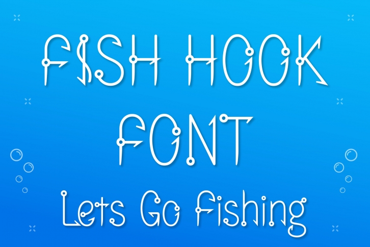 Fish Hook Font, Fishing Hunter Font Font Download