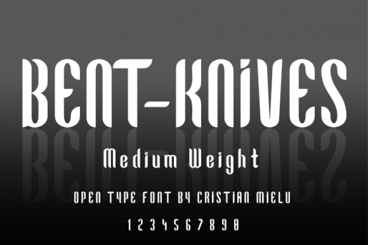 Bent-Knives Font Download