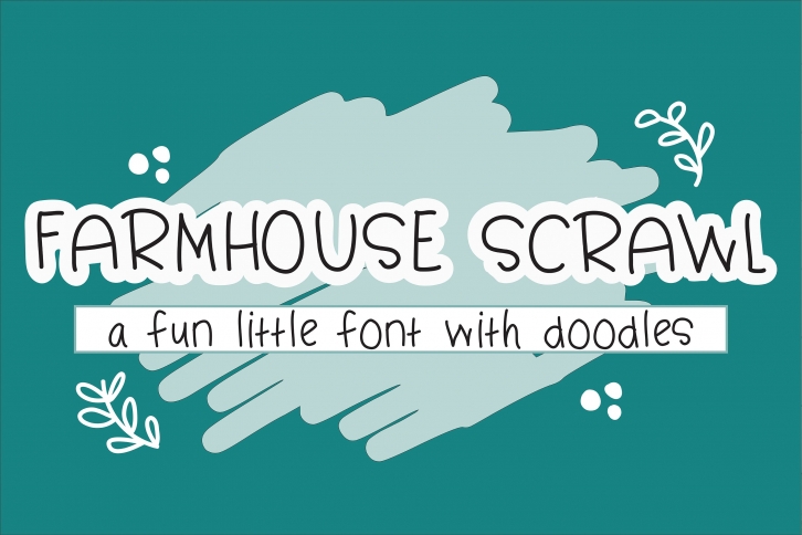 Farmhouse Scrawl - A Fun Little Font With Doodles Font Download