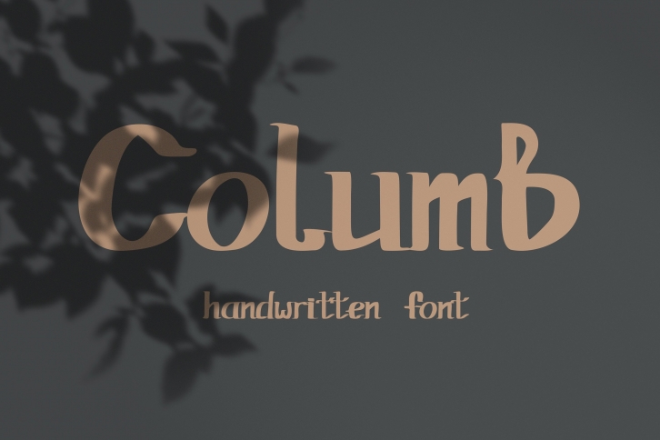 Columb. Hangwritten font Font Download