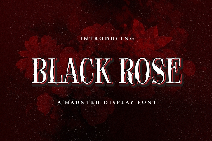 Black Rose - Haunted Display Font Font Download