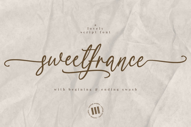 Sweetfrance - A Lovely Script Font Font Download