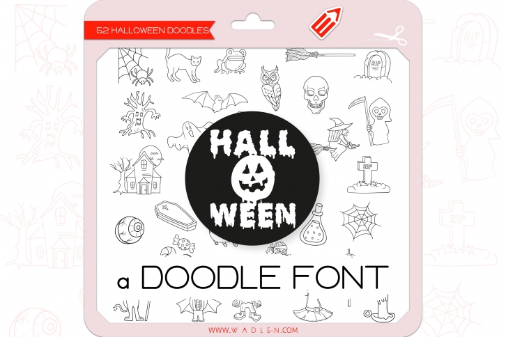 Halloween Doodles - Dingbats Font Font Download