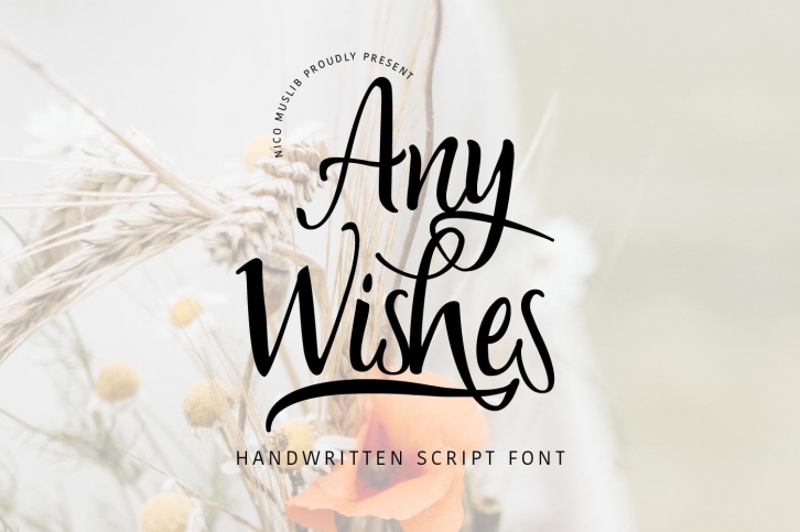 Any Wishes|| Natural Handwritten Script Font Download
