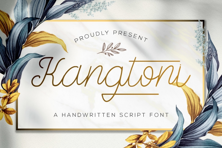 Kangtoni - Monoline Script Font Font Download