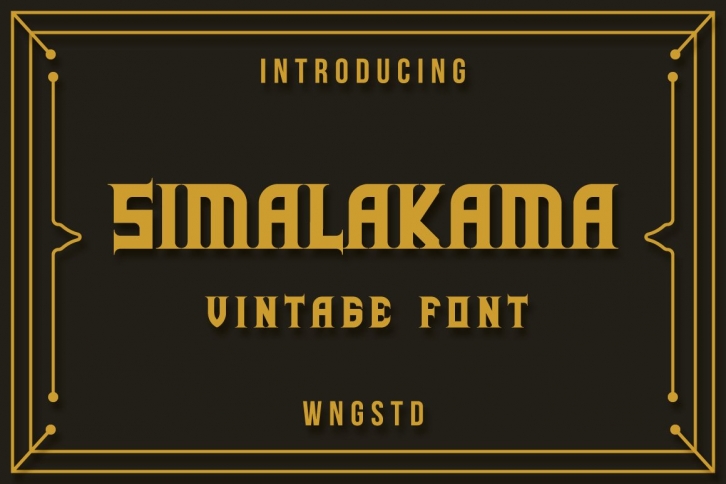 Simalakama Vintage Font Font Download