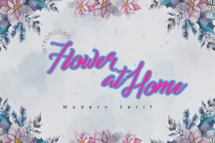 Flower at Home Font Download