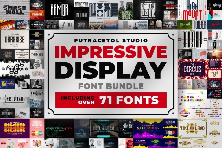 Impressive Display Font Bundles Font Download