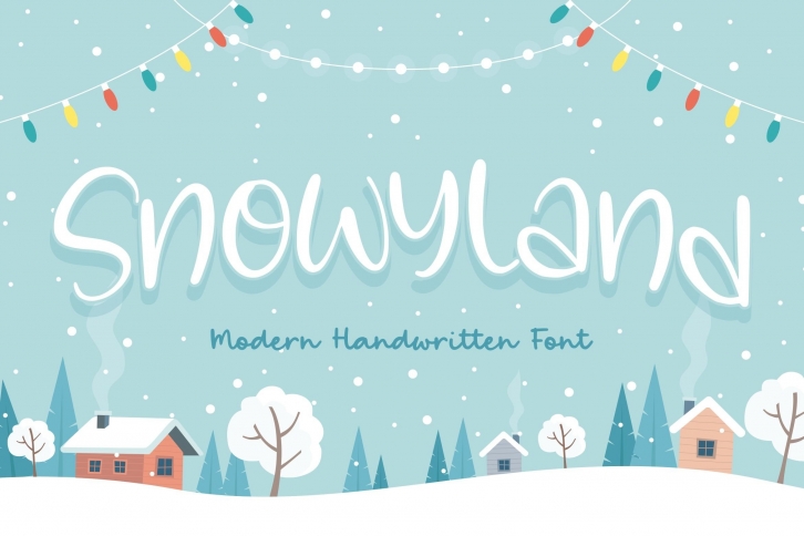 Snowyland Modern Handwritten Font Font Download