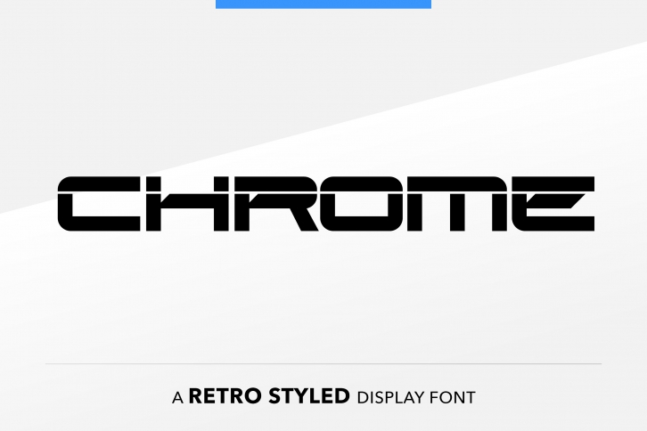 SB Chrome - Retrowave Font Download