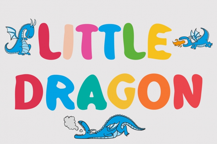 Little Dragon Comic Kids Font Font Download