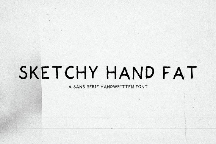 Sketchy Hand Fat Font Download