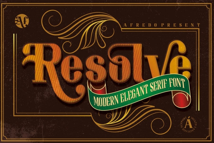 Resolve Modern Serif Font Font Download
