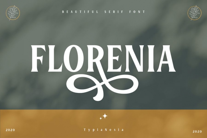 Florenia Beautiful Display Serif Font Download