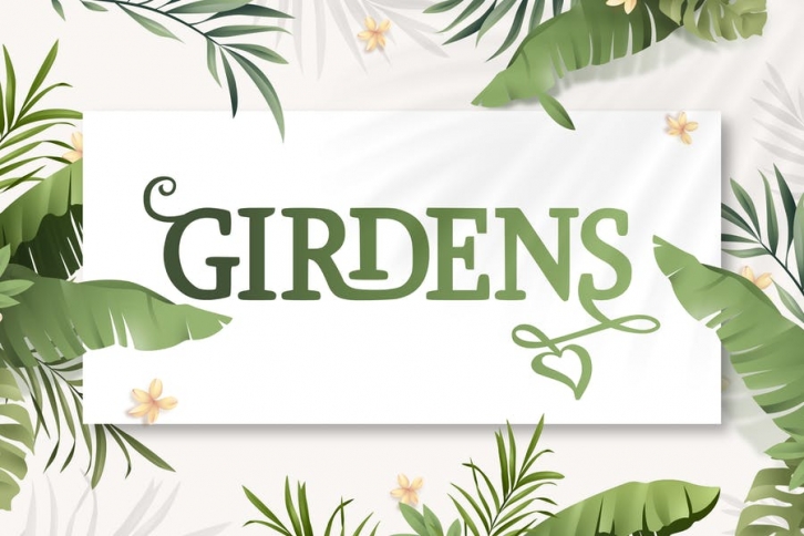 Girdens - Decorative Serif Font Font Download