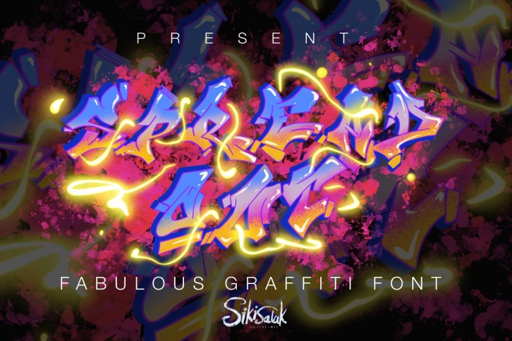 Spread Out Graffiti Font Download