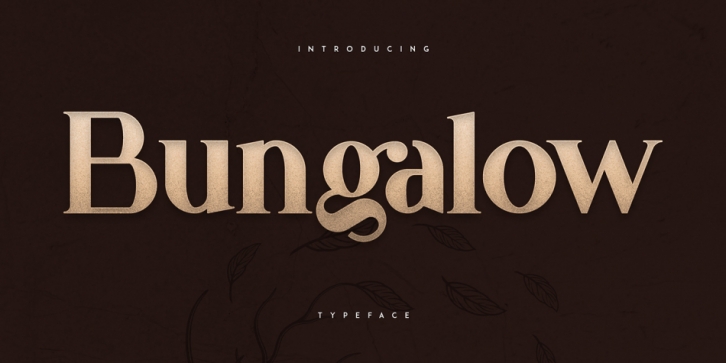 Bungalow Font Download