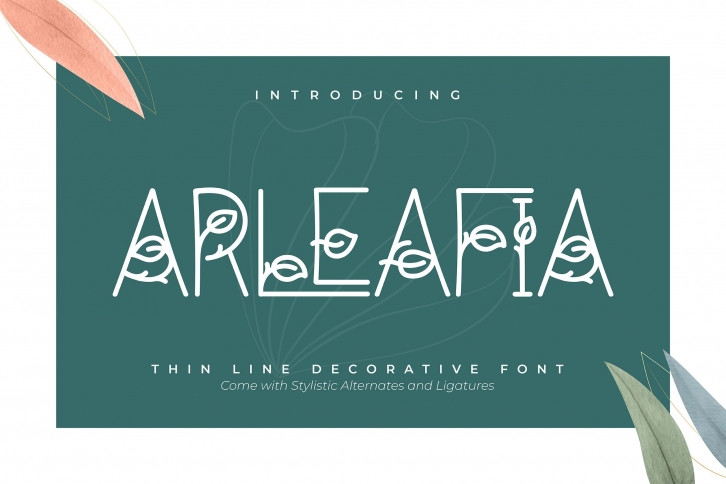 Arleafia | Decorative Font Font Download