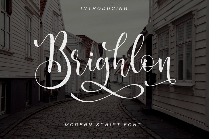 Brighlon - Modern Script Font Font Download