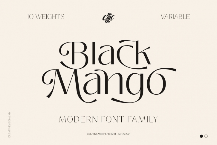 Black Mango Font - Modern Pretty Family Font Download