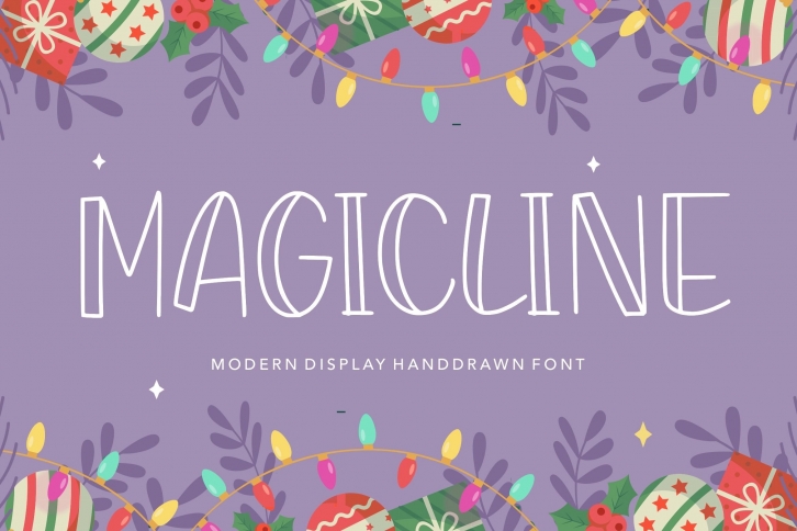 MAGICLINE Modern Display Handdrawn Font Font Download