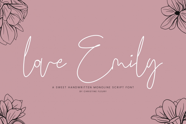 love Emily - Web Font Font Download
