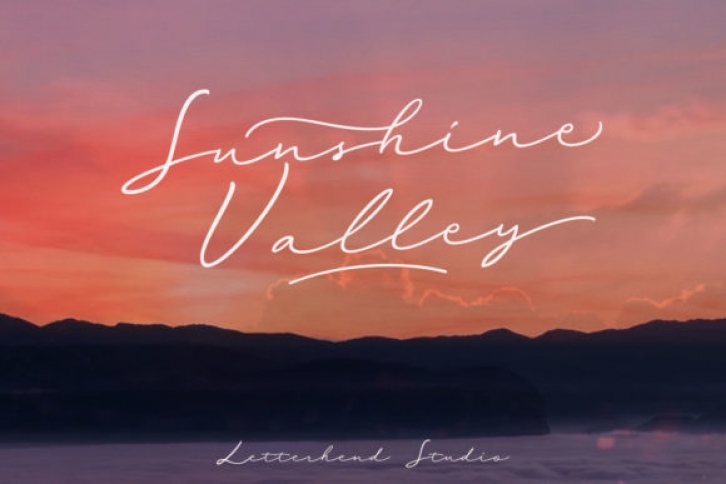 Sunshine Valley Font Download