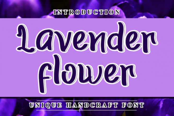 Lavender Flower Font Download