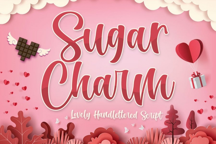 Sugar Charm - Sweet Script Font Font Download