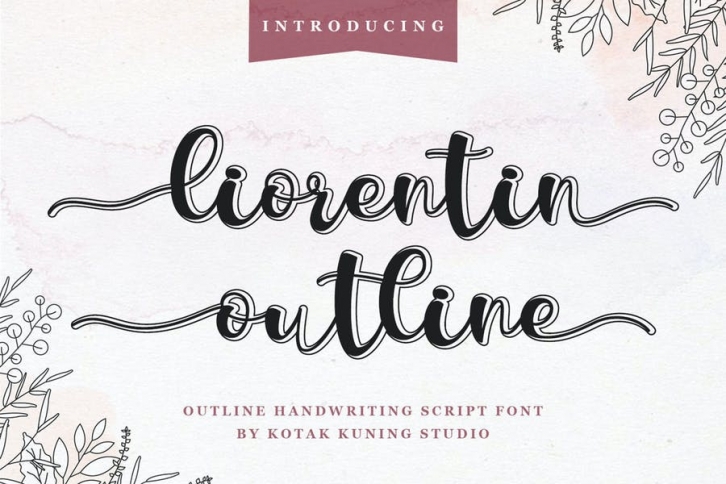 Liorentin Outline Script Font Font Download