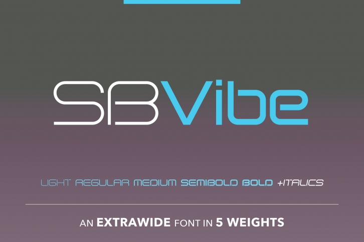 SB Vibe Extrawide Font Download